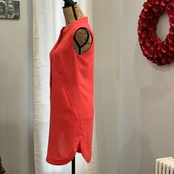 Janet Paris orange shift dress size sleeveless - Picture 3 of 7